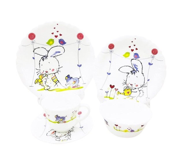 Children's plate set Rabbit